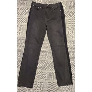 J. Crew Dark Grey High Waisted Skinny Leg Denim